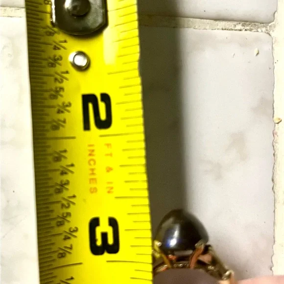 Rare vintage Koroit opal, in Queensland, Australia; set In 10 k gold - Picture 11 of 14